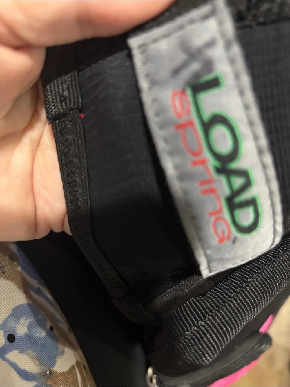 adidas Pink and Black Load Spring Sling Backpack for Women - Picture 8 of 9
